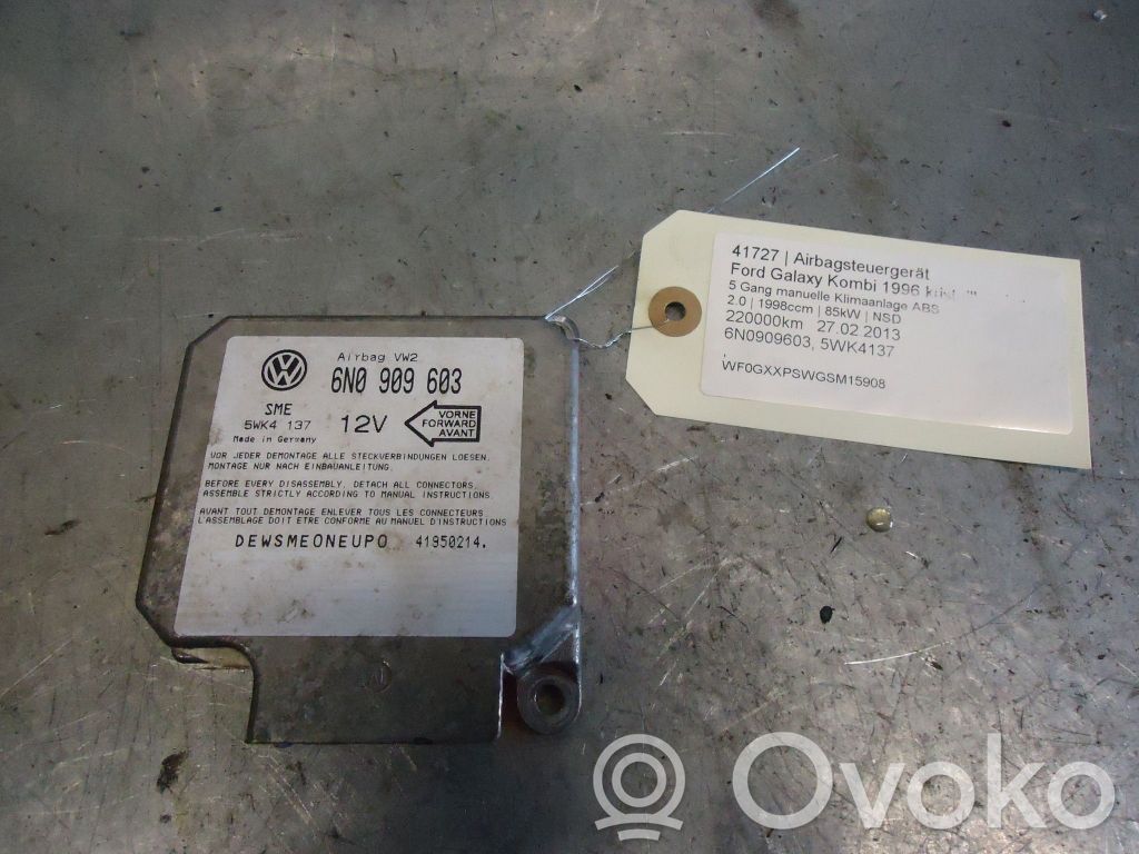 Centralina/modulo airbag   6N0909603,5WK4137,5WK4137,6N0909603