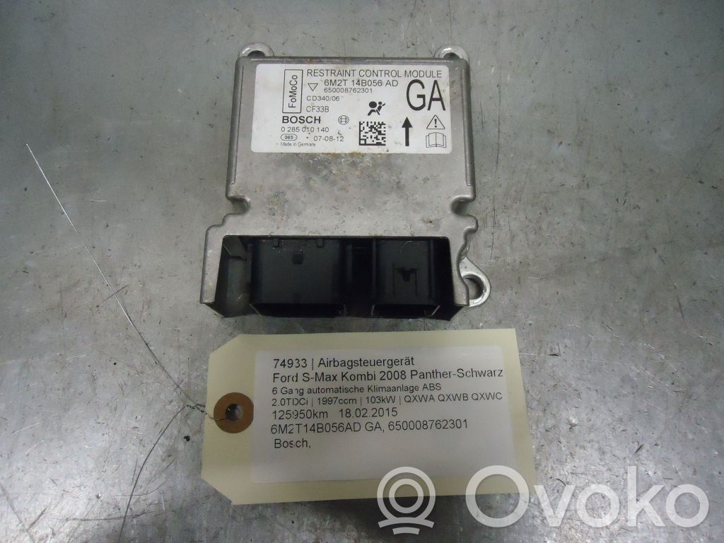 Unidad de control/módulo del Airbag   6M2T14B056AD,0285010140,650008762301,6M2T14B056AD