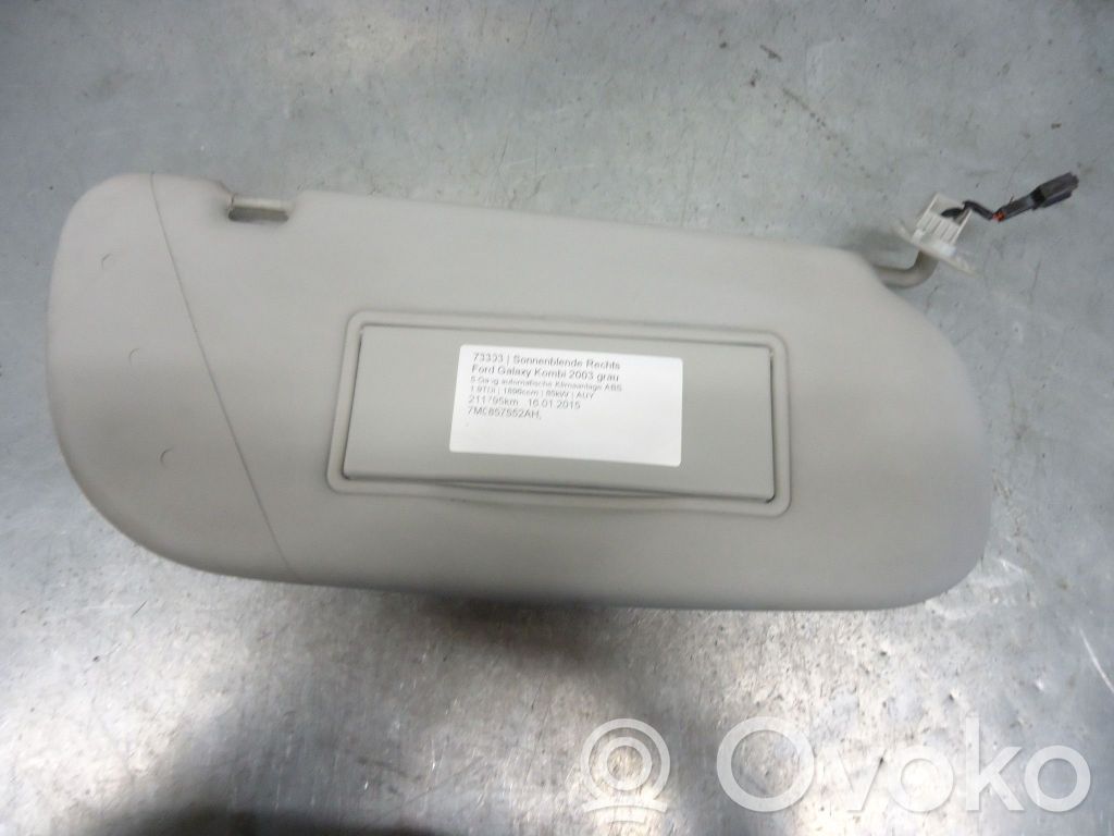 Sun visor   7M0857552AH,7M0857552AH
