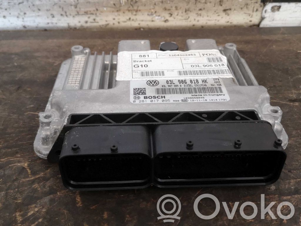 Unidad de control/módulo del motor   03L906018HK,0281017095,0281017095,03L906018HK