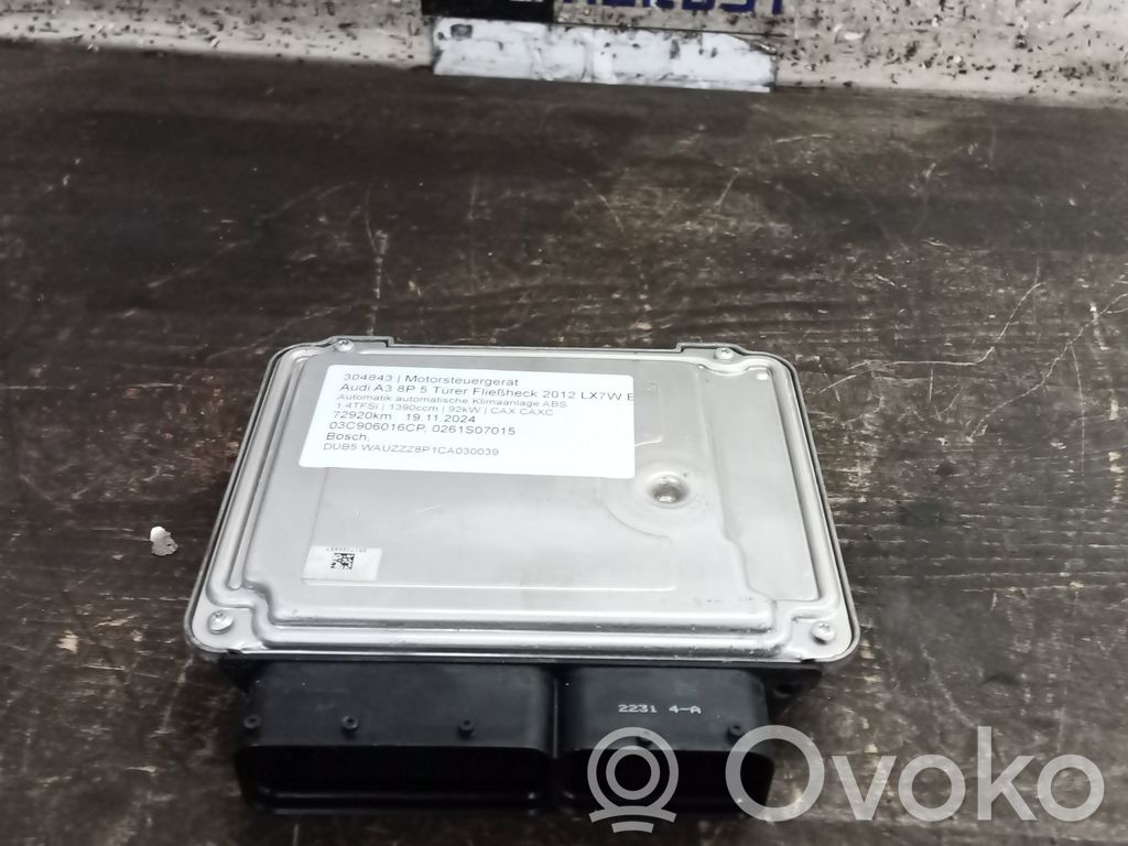 Engine control unit/module   03C906016CP,0261S07015,0261S07015,03C906016CP