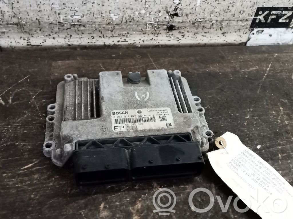 Opel Zafira B Moottorin ohjainlaite/moduuli 