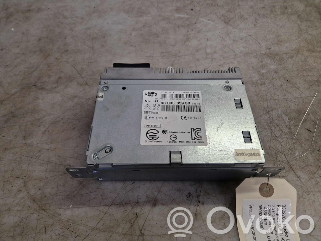 Peugeot 308 CD/DVD player unitate navigație 