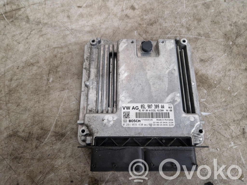 Engine control unit/module   05L907309A,0281039430,0281039430,05L906022HM,05L907309A,5EN