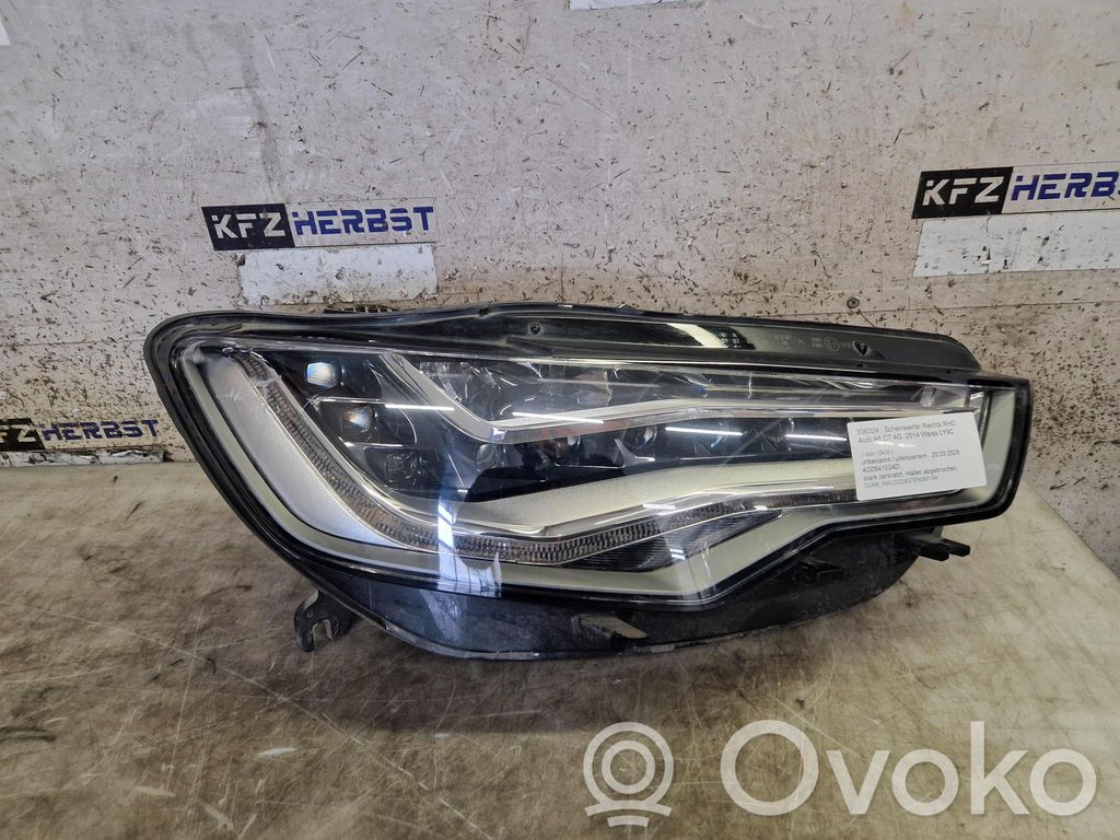 Audi A6 S6 C7 4G Phare frontale 
