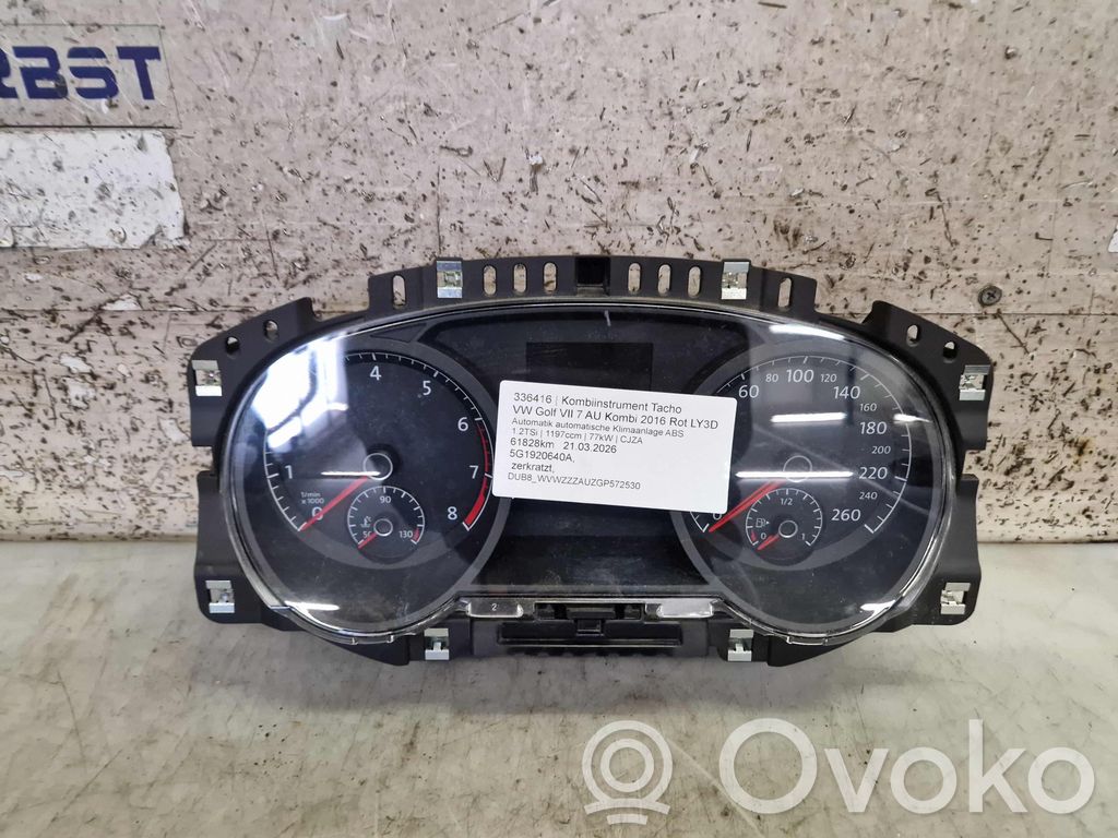 Volkswagen Golf VII Nopeusmittari (mittaristo) 