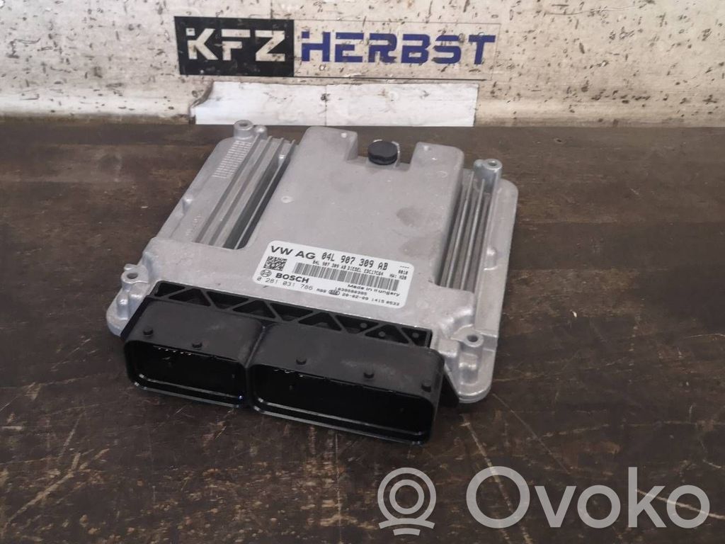 Engine control unit/module   04L907309AB,0281031786,0281031786,04L907309AB