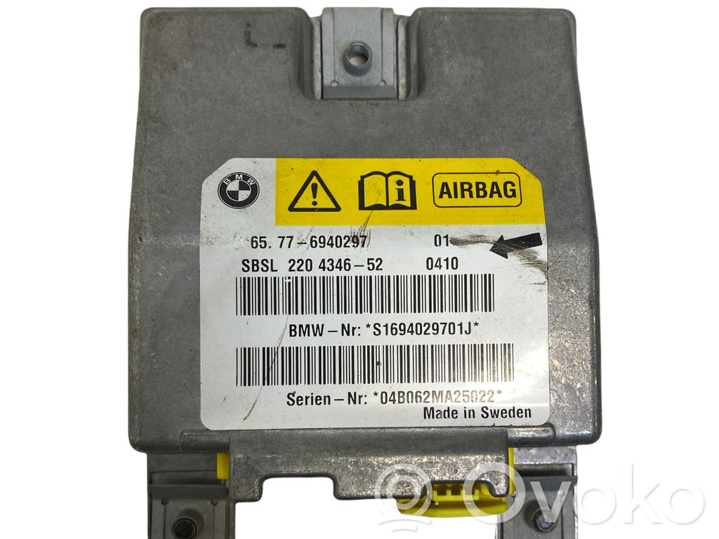 BMW 5 E60 E61 Unidad de control/módulo del Airbag 