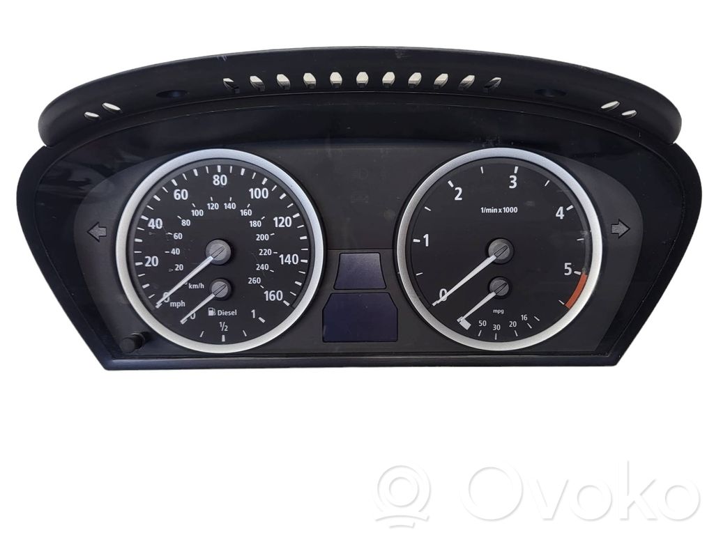 BMW 5 E60 E61 Spidometrs (instrumentu panelī) 