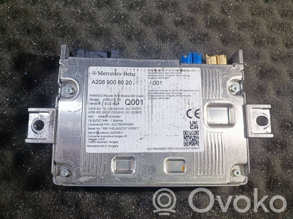 Mercedes-Benz C W206 Moduł / Sterownik Bluetooth 