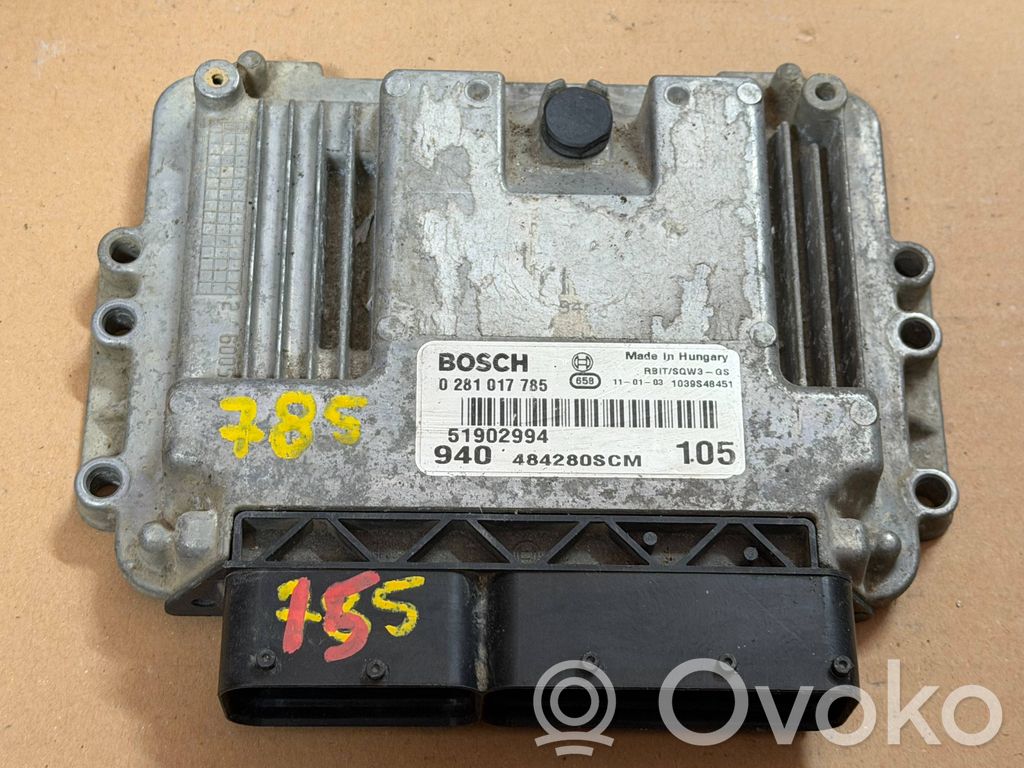 Alfa Romeo Giulietta Engine control unit/module 