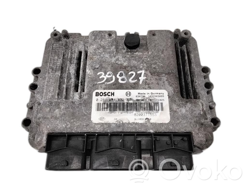 Unidad de control/módulo de la inyección   8200442263,0281011432,8200442263,G9UA7