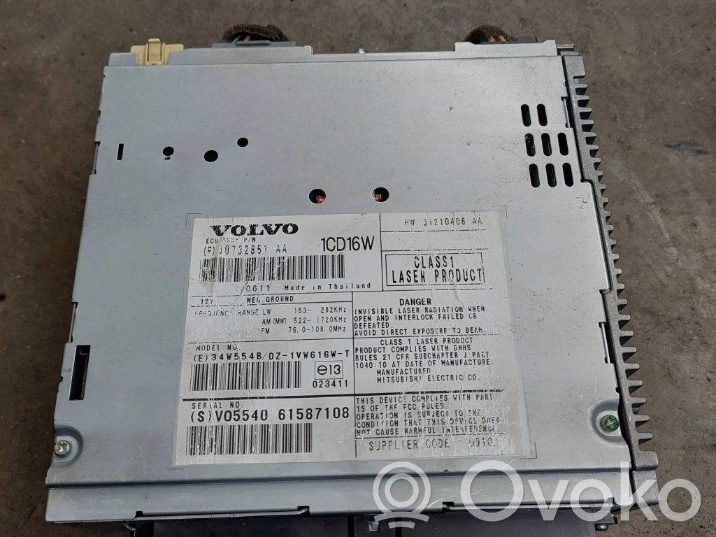 Volvo V50 Radio/CD/DVD/GPS-pääyksikkö 