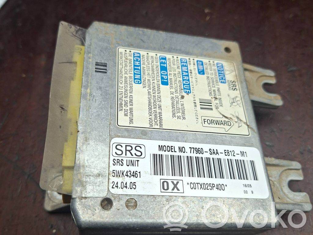 Honda Jazz Airbag control unit/module 