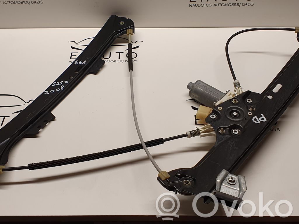 BMW 5 E60 E61 Front door window regulator with motor 