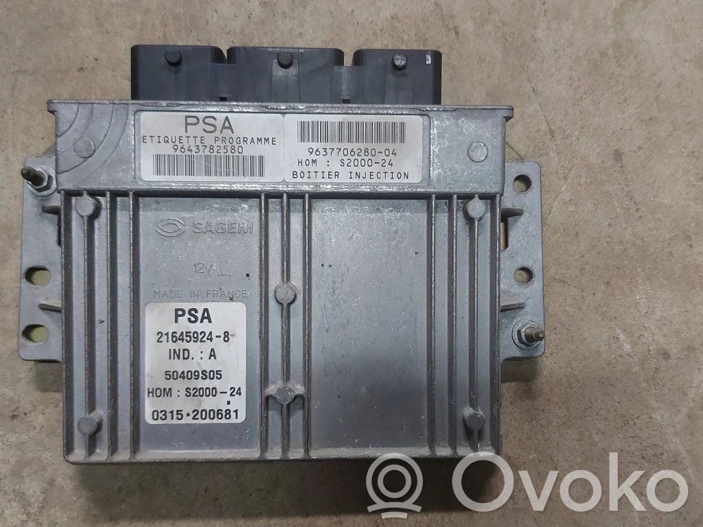 Citroen Berlingo Engine control unit/module 