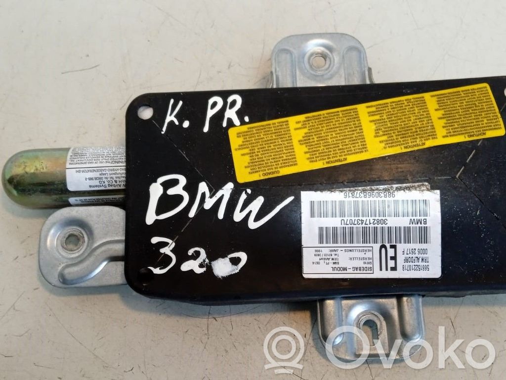 BMW 3 E46 Priekinių durų oro pagalvė 