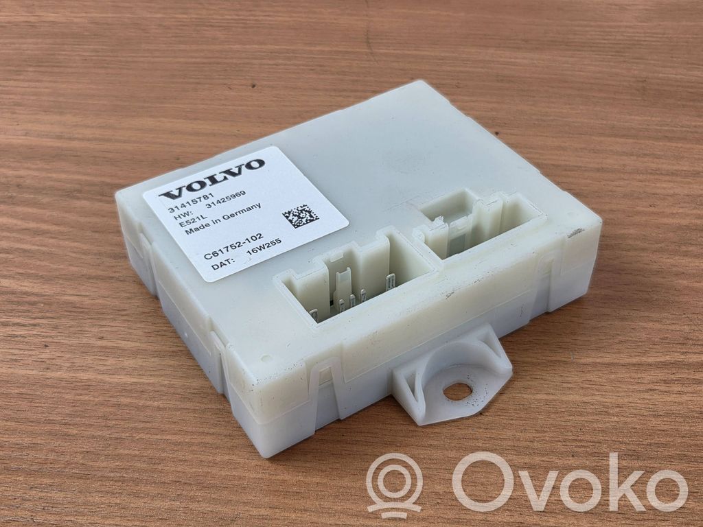 Volvo XC60 Unité de commande / module de hayon 