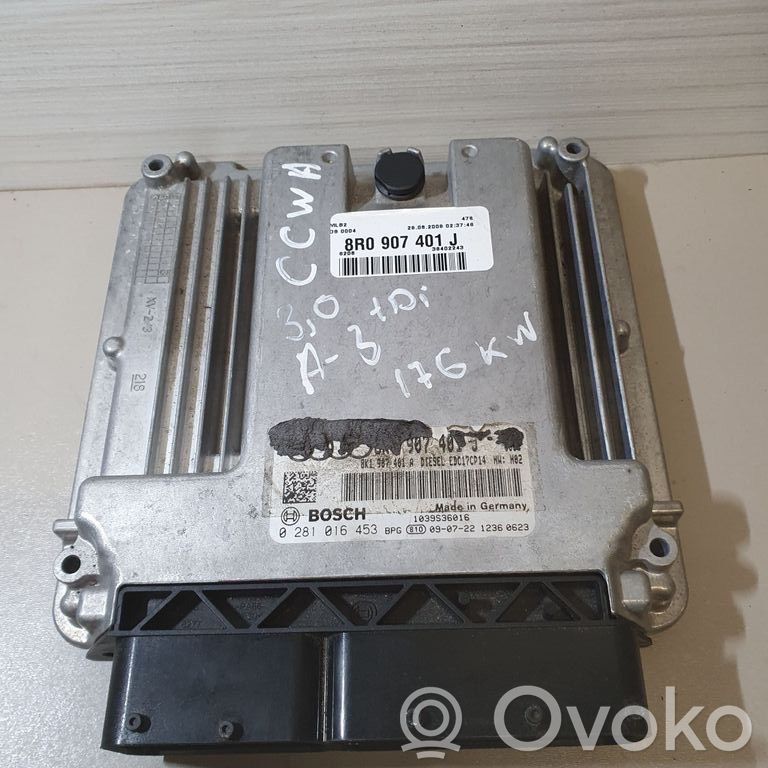 Engine control unit/module   8R0907401J,8R0907401J,0281016453