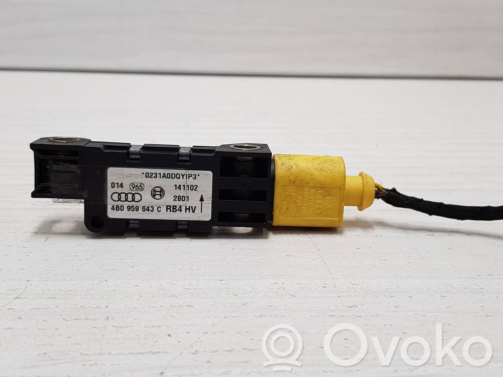 Audi A6 Allroad C5 Sensor impacto/accidente para activar Airbag 