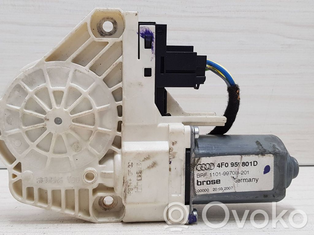Audi A6 S6 C6 4F Silnik regulatora szyby drzwi przednich 