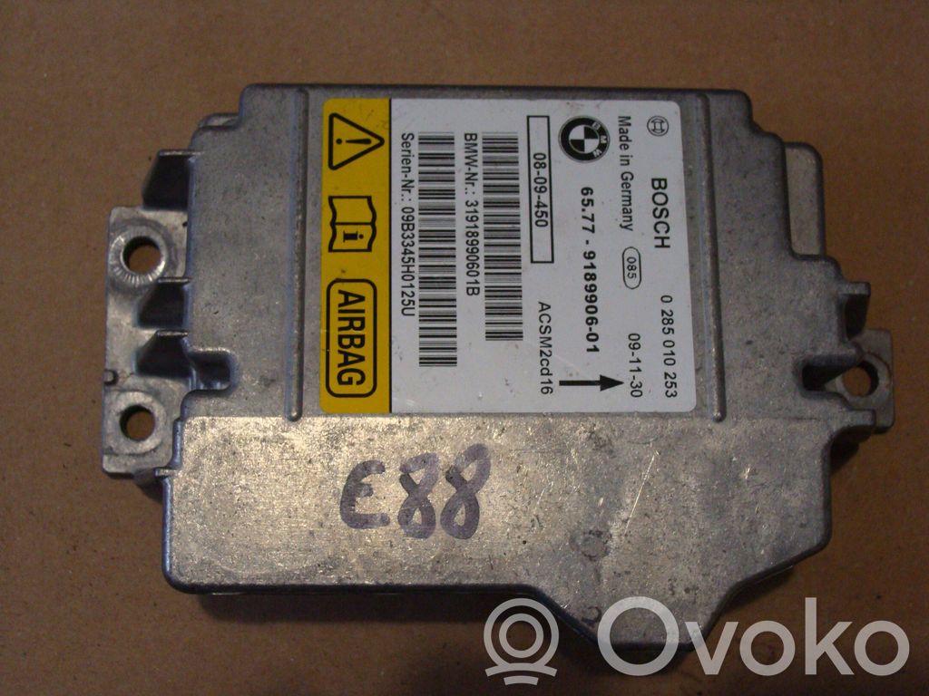 Airbag control unit/module   9189906