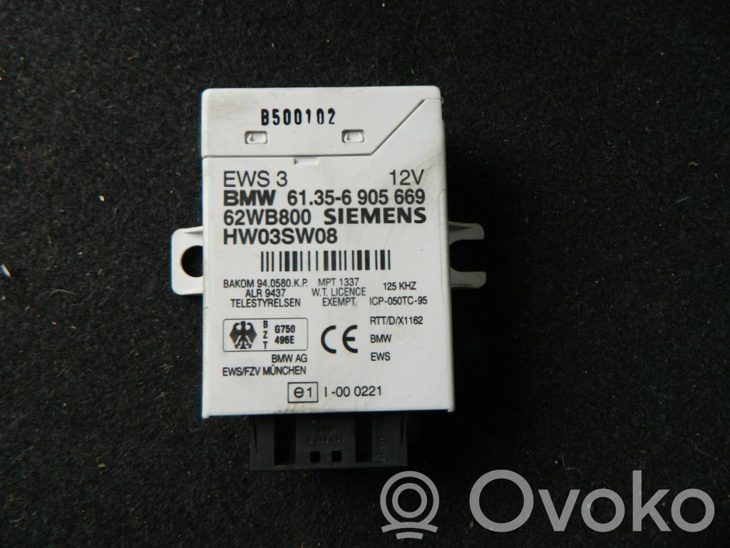 BMW 3 E46 Unidad de control/módulo inmovilizadora 