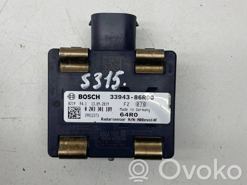 Sensor de radar Distronic   3394386R00,0203301189