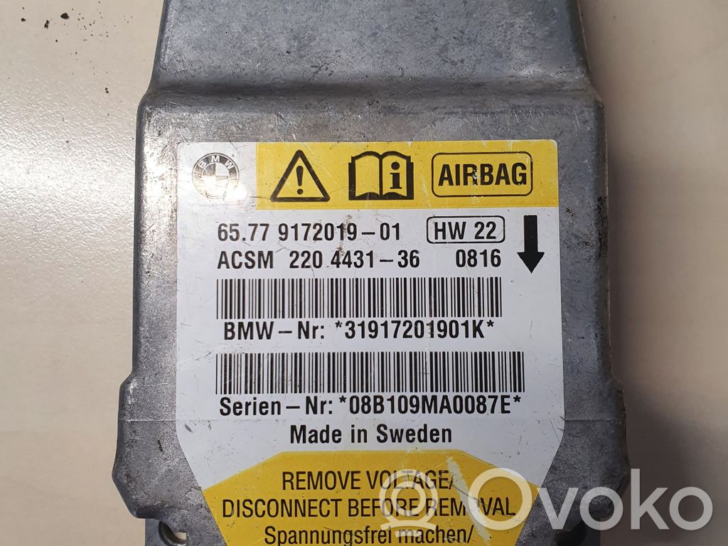 BMW 5 E60 E61 Airbag control unit/module 