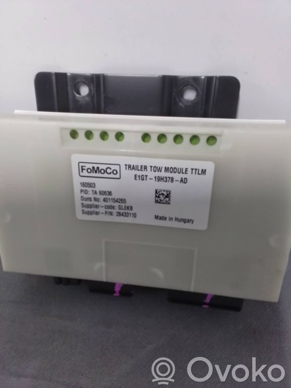 Other control units/modules   E1GT19H378AD