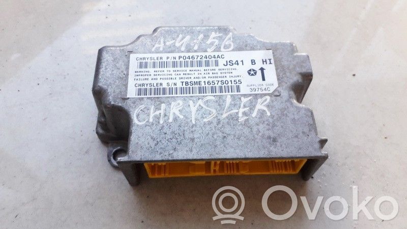 Chrysler Sebring (JS) Airbag control unit/module 