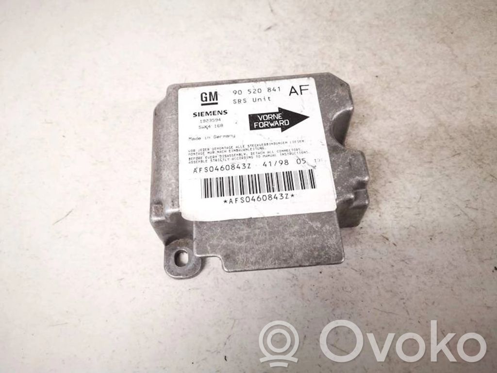 Centralina/modulo airbag   90520841AF,1923594,1923594,90520841AF