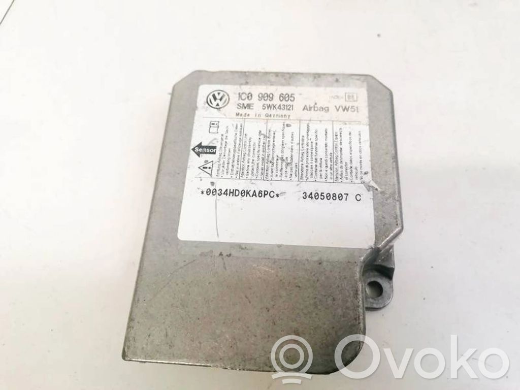 Airbag control unit/module   1C0909605,5WK43121,05030602D,1C0909605,5WK43121