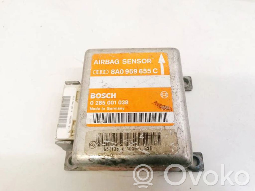 Airbag control unit/module   8A0959655C,0285001038,0285001038,8A0959655C