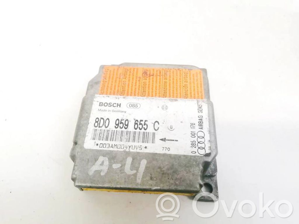 Turvatyynyn ohjainlaite/moduuli   8D0959655C,0285001176,0285001176,8D0959655C