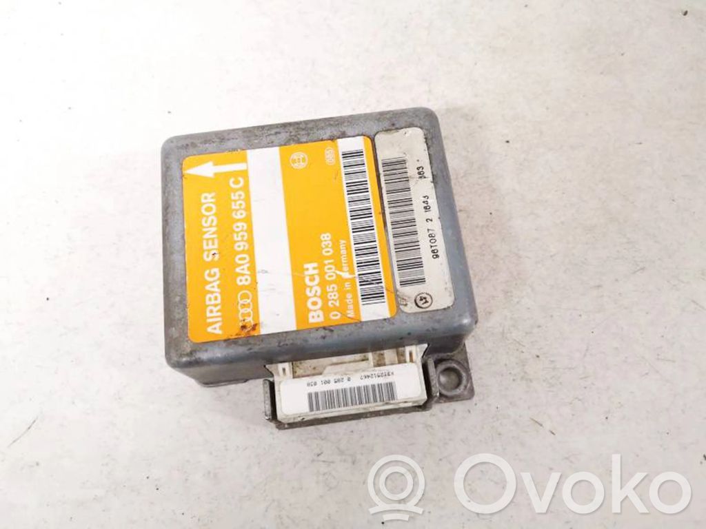 Airbag control unit/module   8A0959655C,0285001038,0285001038,8A0959655C