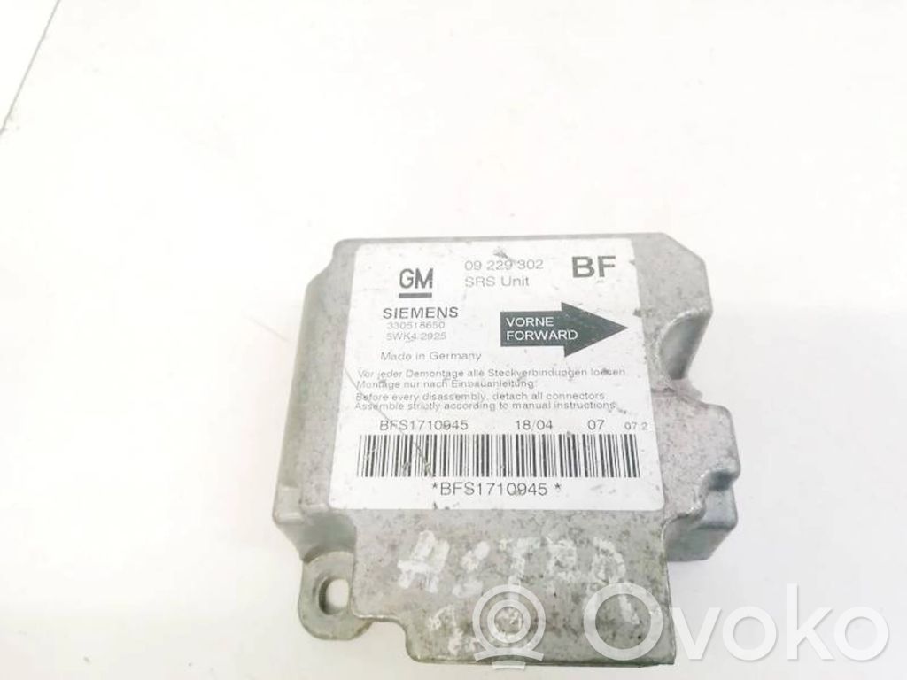 Opel Astra G Centralina/modulo airbag 