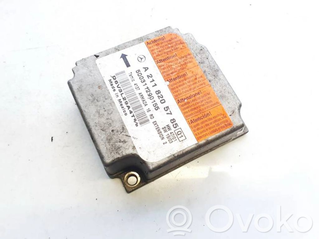 Mercedes-Benz E W211 Centralina/modulo airbag