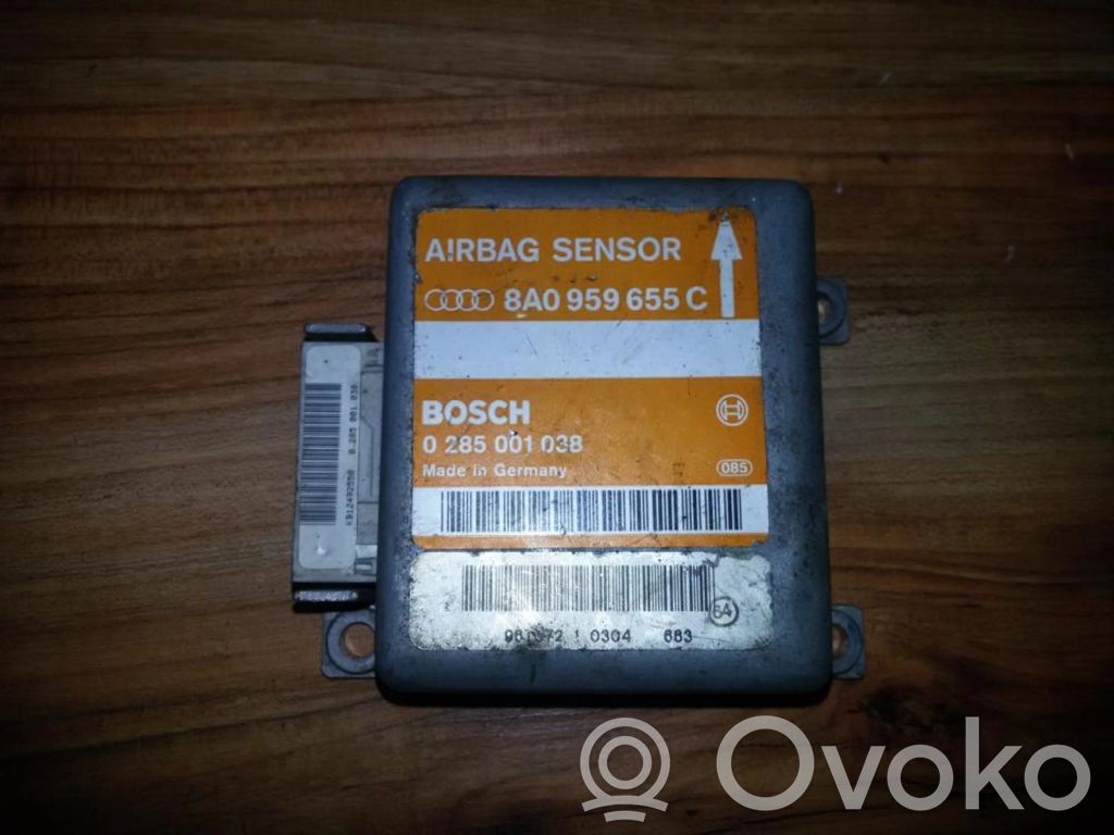 Unidad de control/módulo del Airbag   8A0959655C,0285001038,0285001038,8A0959655C