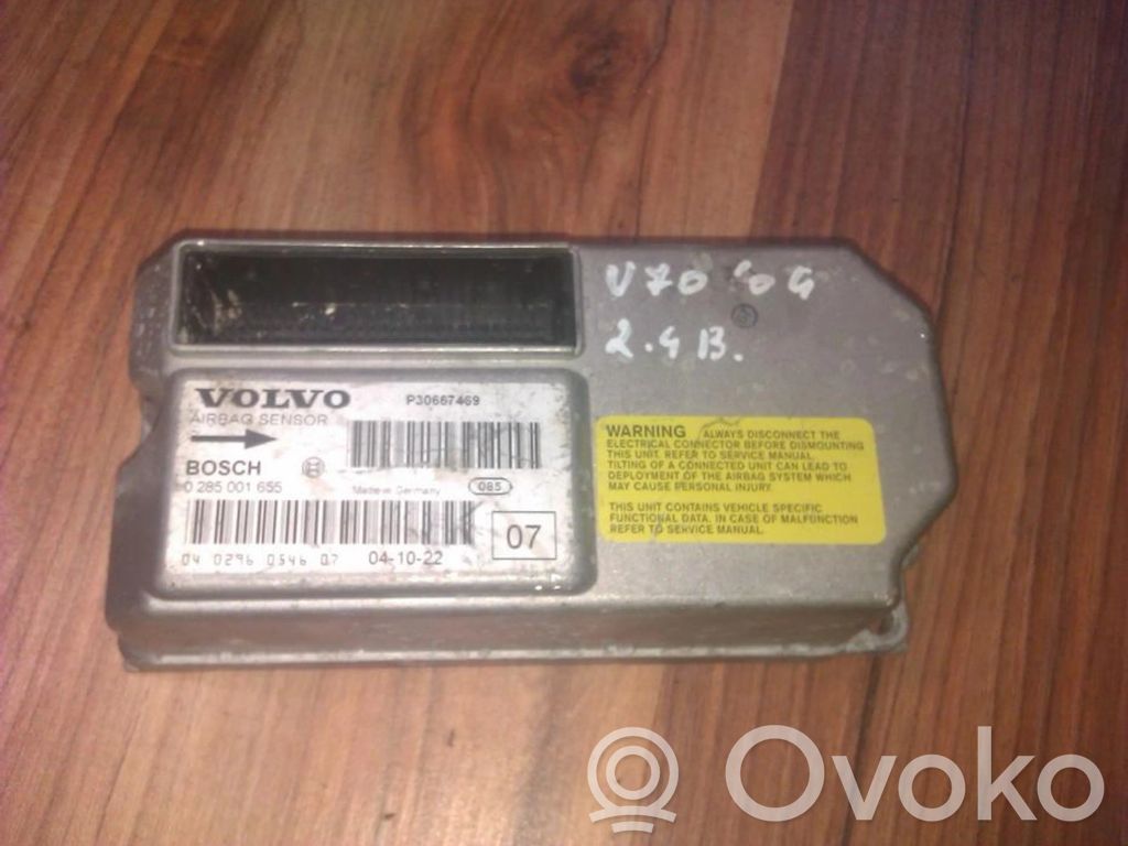 Unidad de control/módulo del Airbag   0285001655,P30667469,0285001655,P30667469