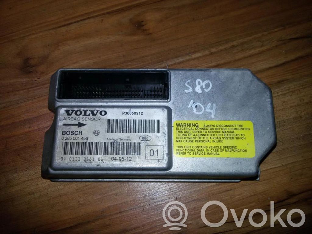 Centralina/modulo airbag   0285001456,P30658912,0285001456,P30658912