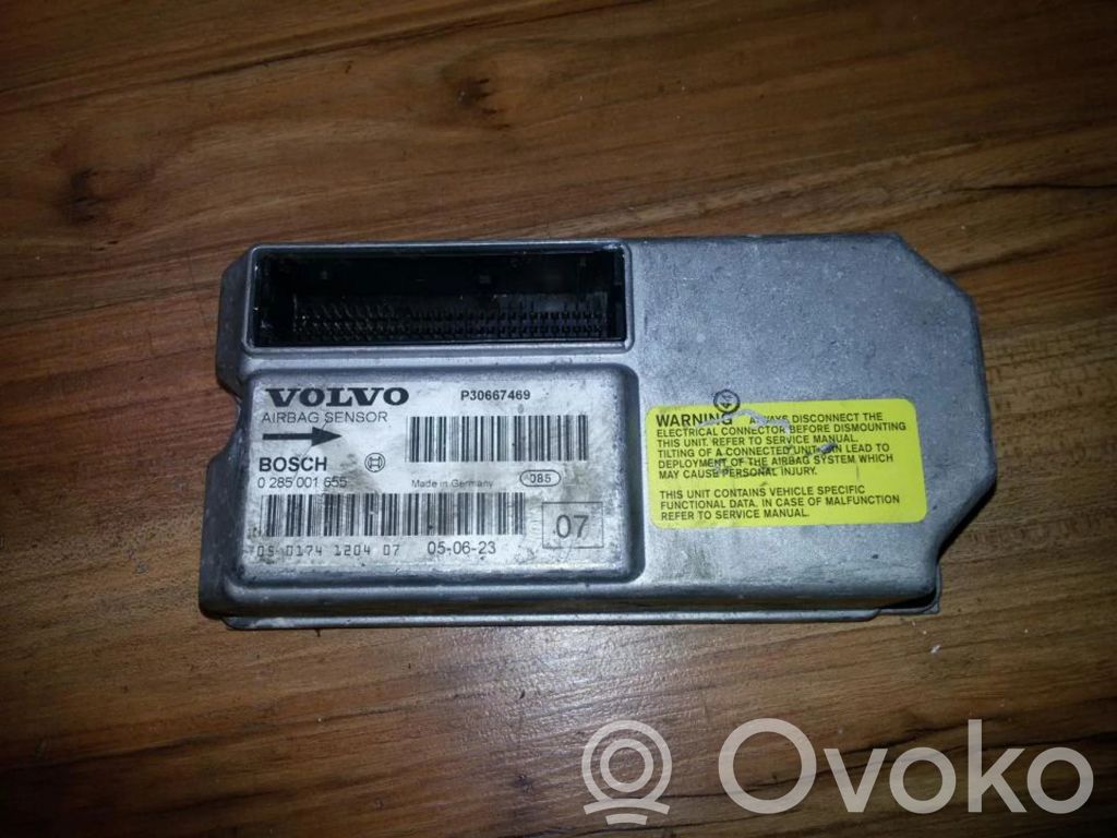 Module de contrôle airbag   0285001655,P30667469,0285001655,P30667469