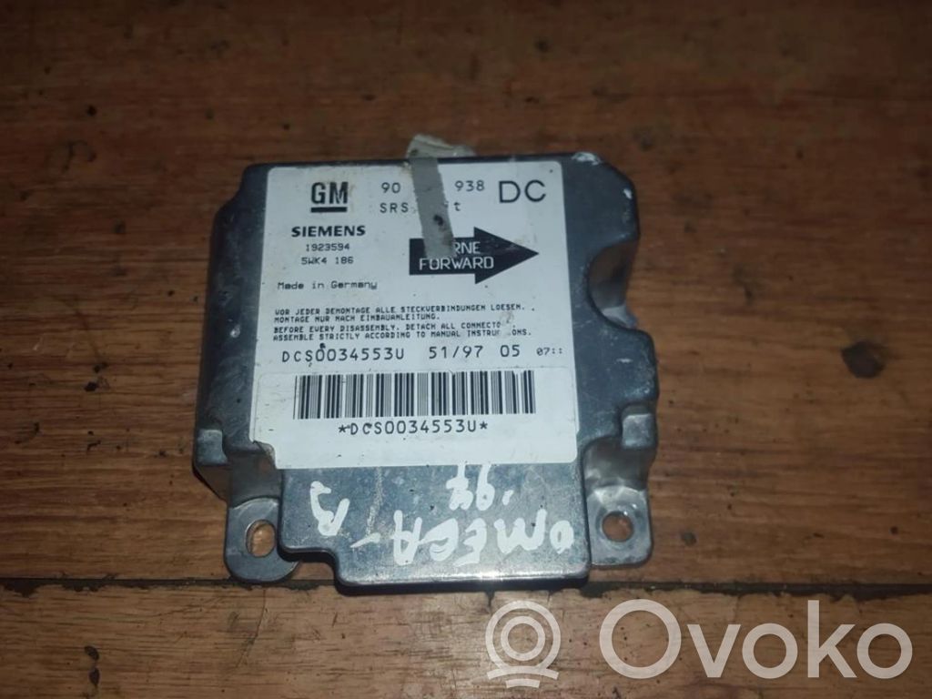 Opel Omega B1 Unitate/modul de comandă airbaguri