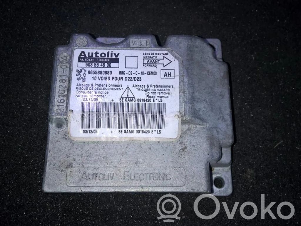 Peugeot 407 Centralina/modulo airbag 
