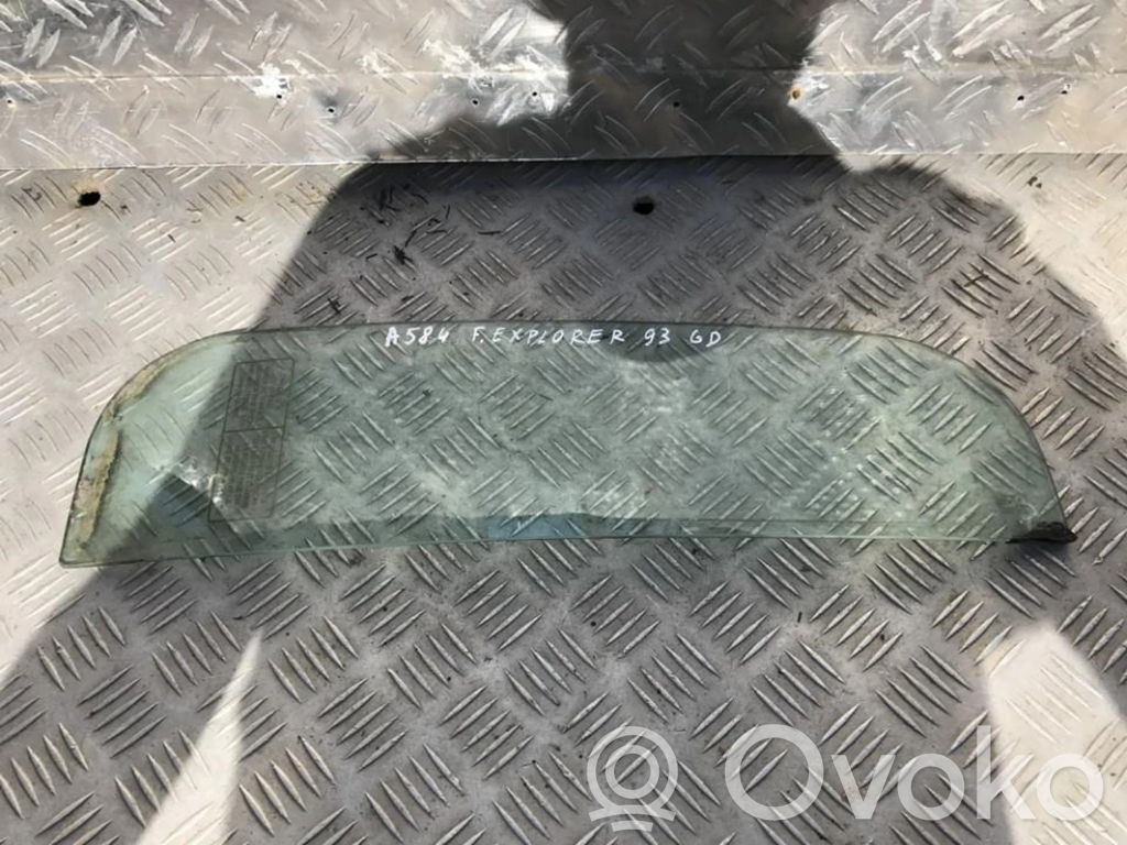 Rear vent window glass
