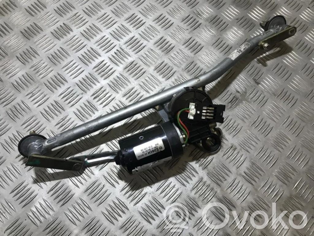 BMW 3 E46 Wischergestänge Wischermotor vorne 