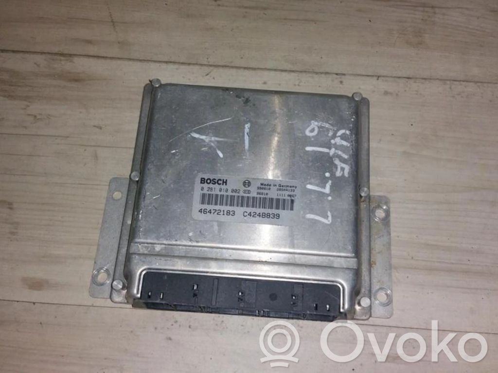 Engine control unit/module   0281010002,46472183,0281010002,28SA4133,46472183,CC424B839