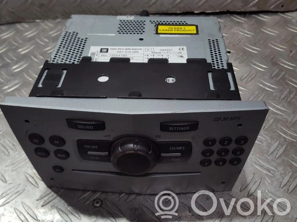 Opel Astra H Unità principale autoradio/CD/DVD/GPS 