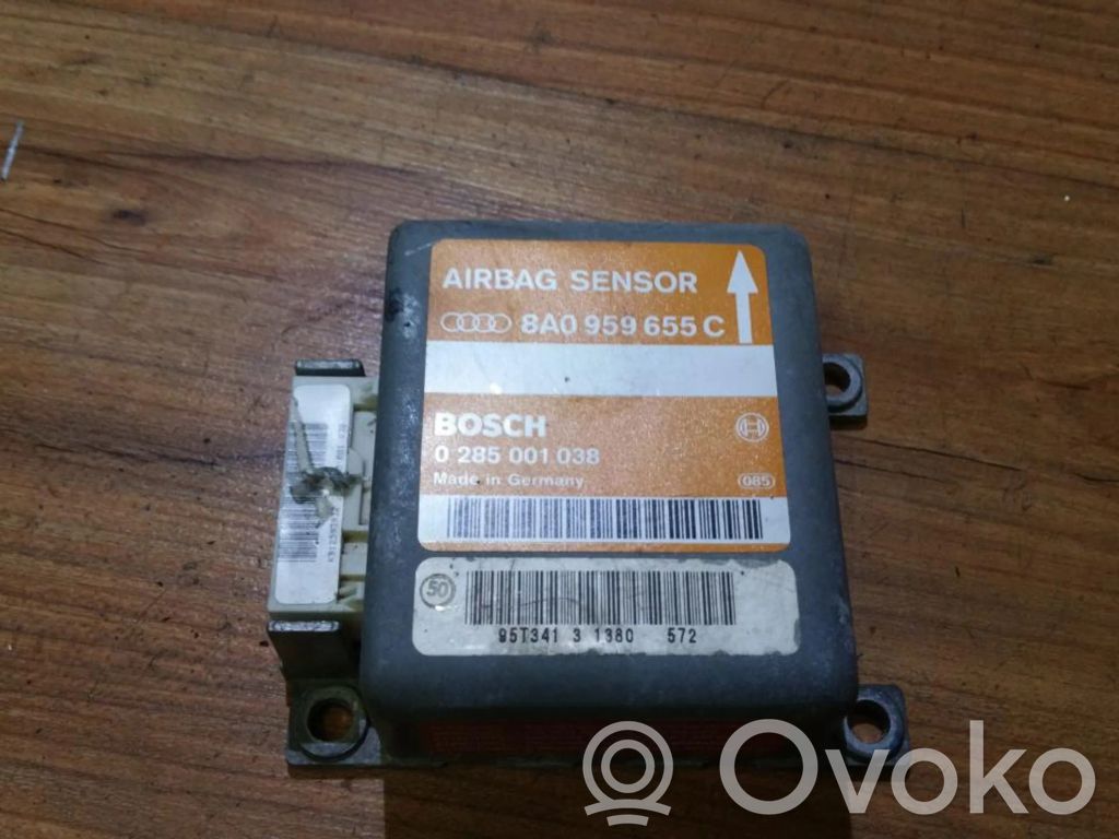 Unidad de control/módulo del Airbag   8A0959655C,0285001038,0285001038,8A0959655C