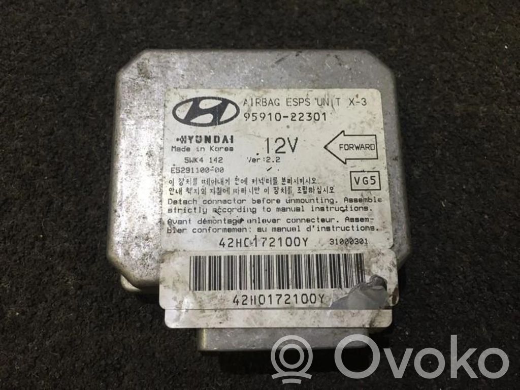 Unidad de control/módulo del Airbag   9591022301,5WK4142,5WK4142,9591022301